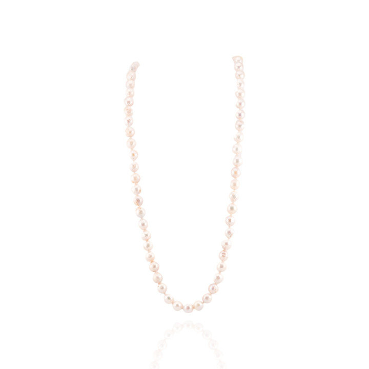 Collana Di Perle Di Fiume Barocche 80cm