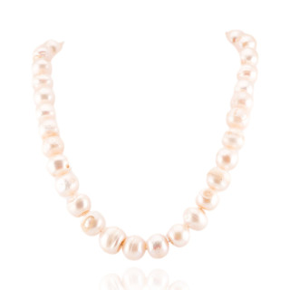 Collana Di Perle Di Fiume Girocollo Con Chiusura