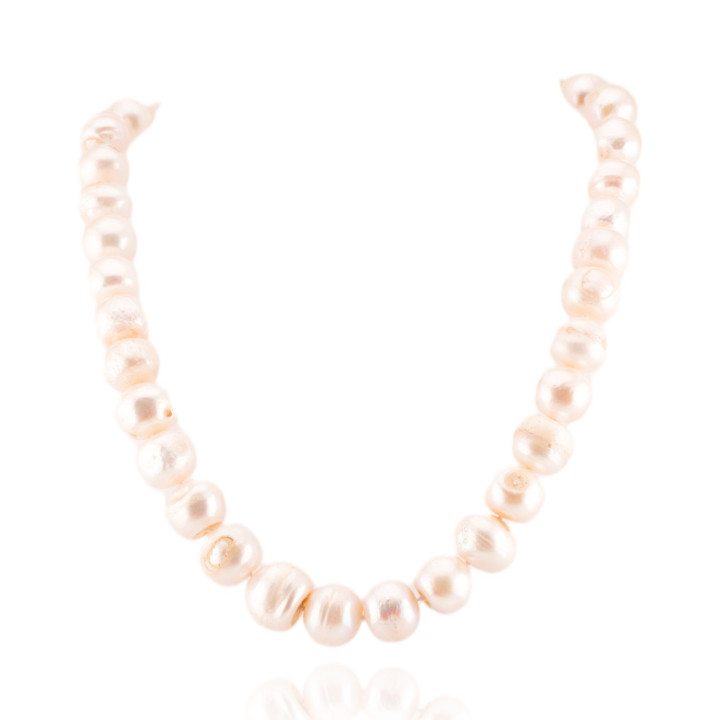 Collana Di Perle Di Fiume Girocollo Con Chiusura