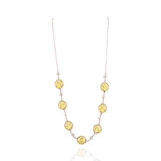 Collana In Argento 925 E Zirconi A Sfera Sfaccettata