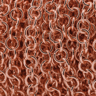 Catena A Metraggio Di Ottone Tondo 7mm 1 Metro Oro Rosa