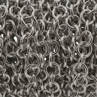 Catena A Metraggio Di Ottone Tondo 7mm 1 Metro Rodiato