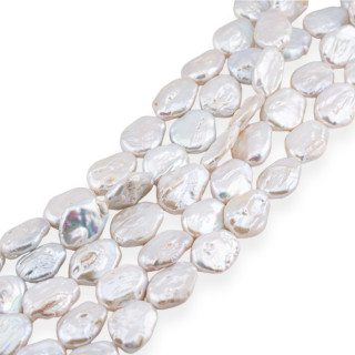 Perle Di Fiume Barocche Piatte (REJ) Bianco 75-80gr