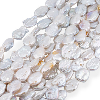 Perle Di Fiume Barocche Piatte (REL) Bianco 55-60gr