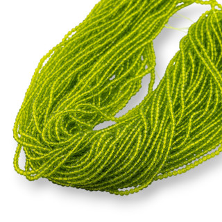 Zirconi Sintetici Perlina Tonda Sfaccettata Diamond Cut 3mm Peridot