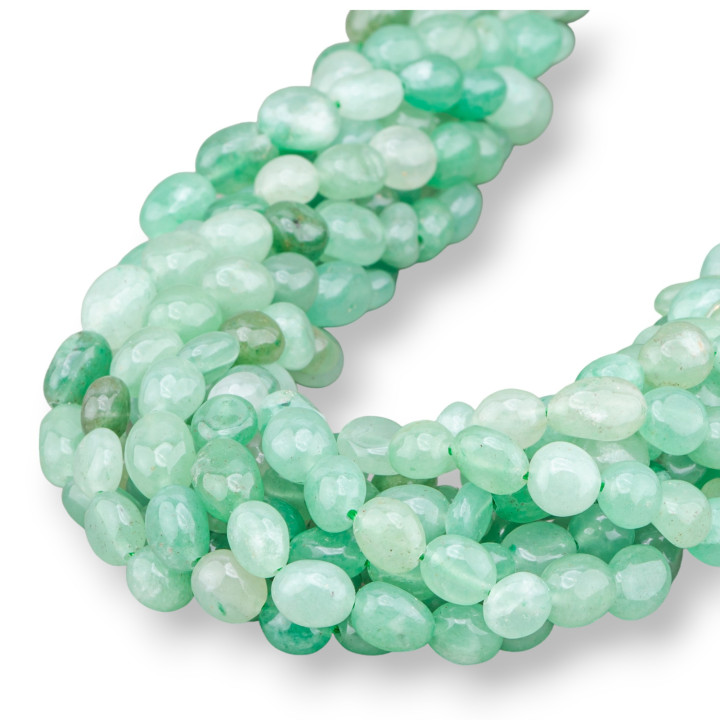 Avventurina Verde Sasso Burattato 8x10mm