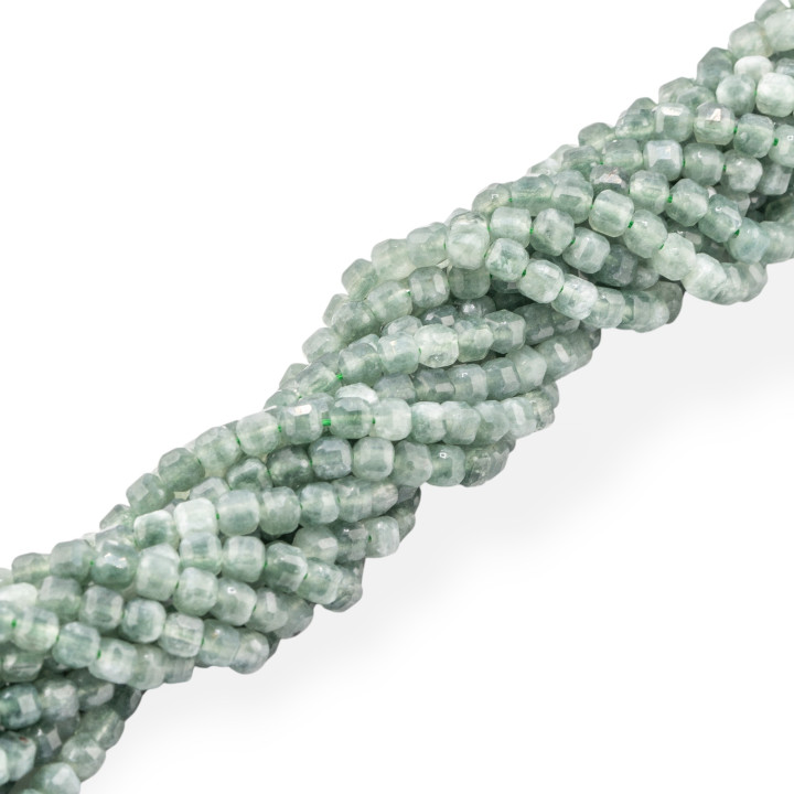 Amazzonite Taglio Rigido Cubo Sfaccettato 6mm