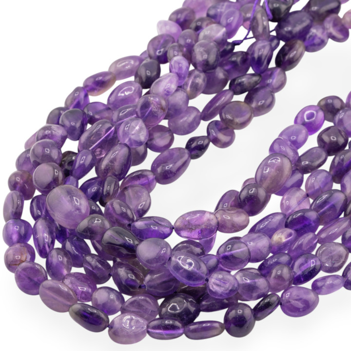 Ametista Sasso Burattato 8x10mm