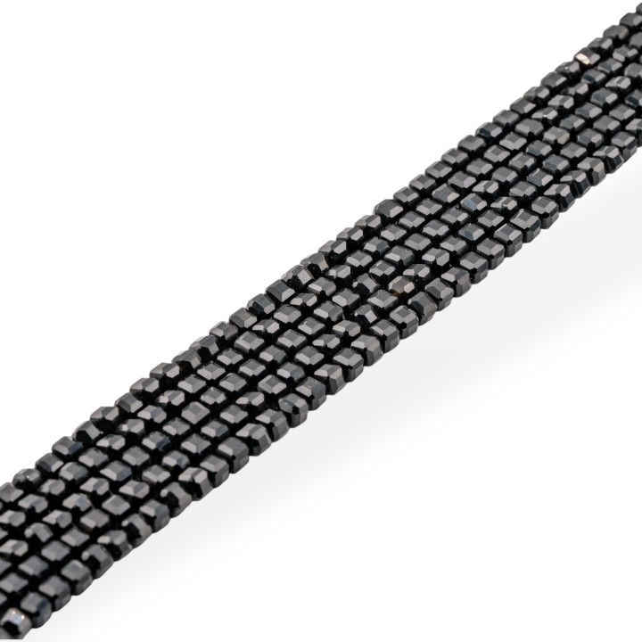 Ematite Taglio Rigido Cubo Sfaccettato 6mm