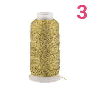 Filo Di Poliestere Intrecciato Diamantato Per Macrame' E Ricamo Misura 3 - 1 Bobina 80mt Verde Oliva Chiaro