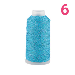 Filo Di Poliestere Intrecciato Diamantato Per Macrame' E Ricamo Misura 6 - 1 Bobina 80mt