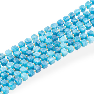 Giada Taglio Rigido Cubo Sfaccettato 8mm Apatite