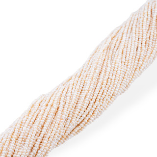 Perle Di Fiume Microperle Economiche 2,5-3mm Bianco Opaco