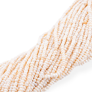 Perle Di Fiume Microperle Economiche 3-3,5mm Bianco Opaco