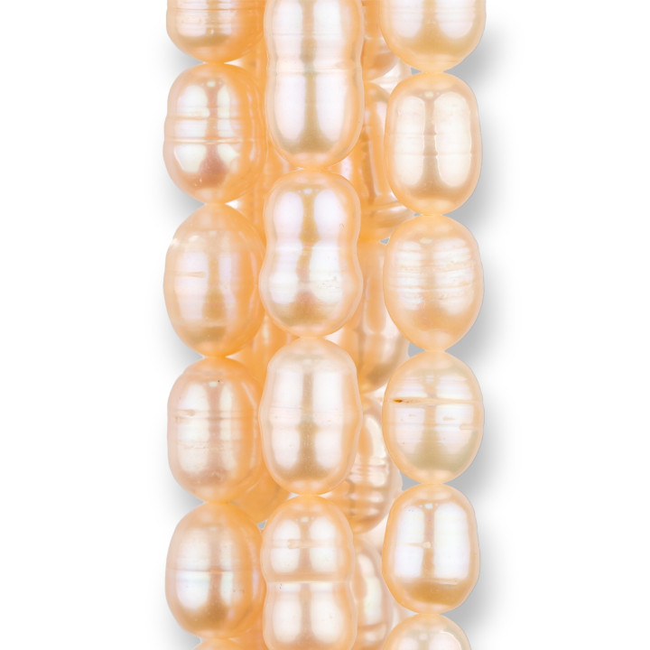 Perle Di Fiume Riso Rigato 9,0-10mm ROsa