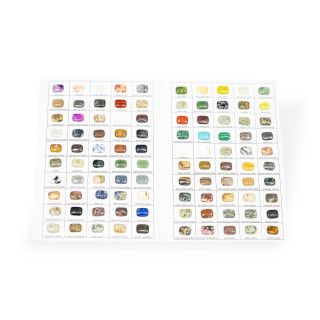 Cartella Di 100 Pietre dure da Tutto il Mondo Cabochon da 15x20mm