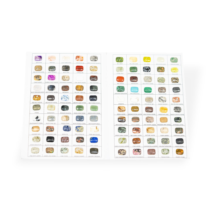 Cartella Di 100 Pietre dure da Tutto il Mondo Cabochon da 15x20mm