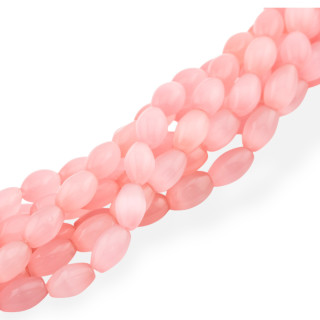 Occhio Di Gatto Rosa Oliva Liscia  8x12mm