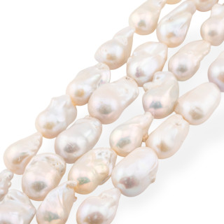 Perle Di Fiume Barocche A Goccia (FHL) 100-110gr Bianco