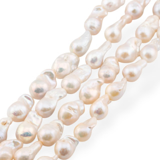 Perle Di Fiume Barocche A Goccia (FWL) 80-85gr 12-14mm Bianco