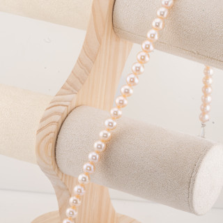 Perle Di Fiume Tonde 9,0-9,5mm AAAAA- Rosa