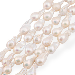 Perle Di Fiume Barocche A Goccia (FWL) 75-80gr 11-14mm Bianco