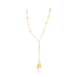 Collana Di Perle Di Fiume Con Bronzo da 12mm