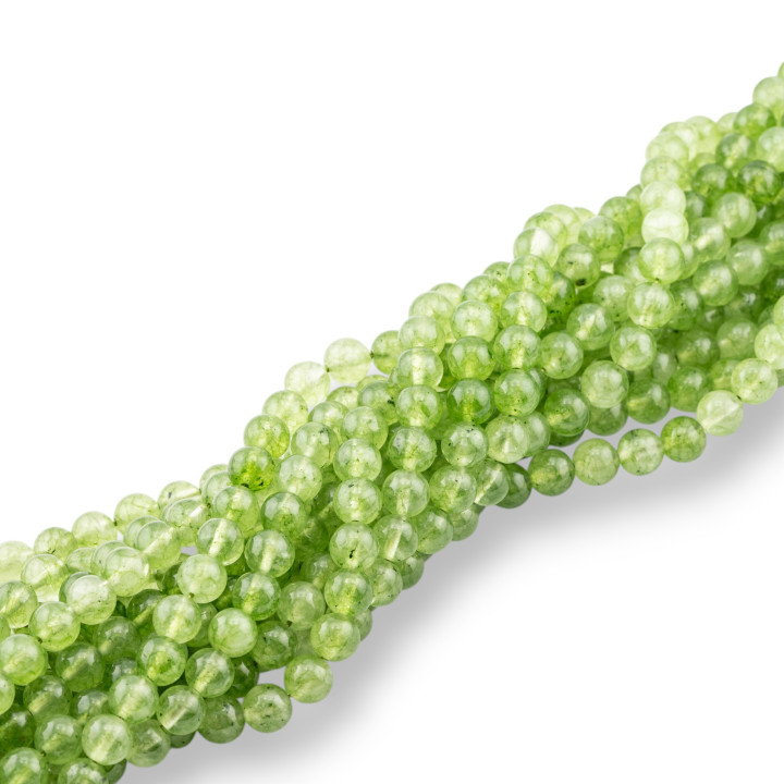 Giada Peridoto Tondo Liscio  8mm