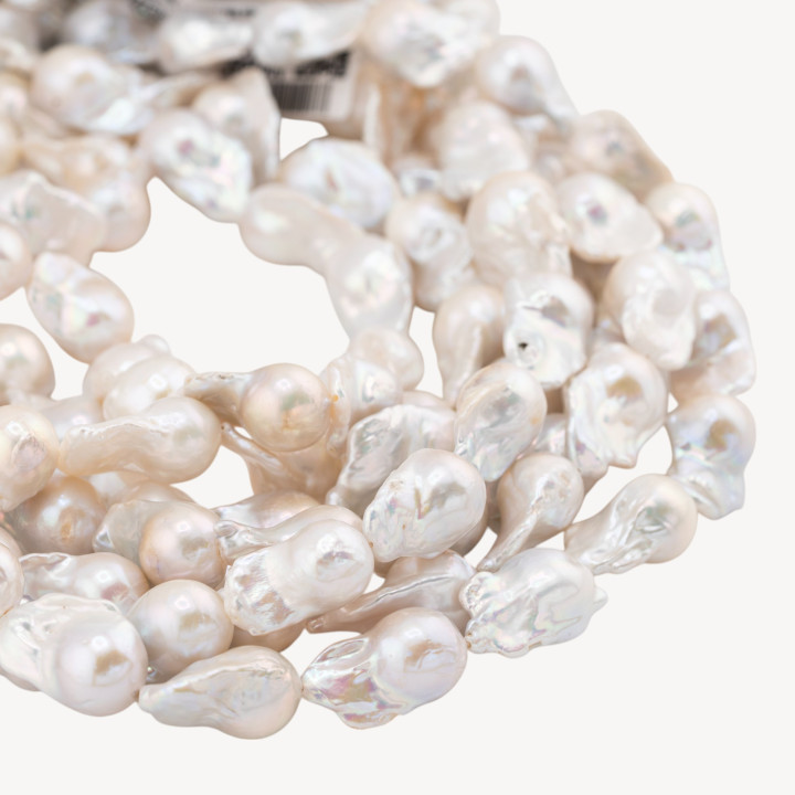 Perle Di Fiume Barocche (YEW) 65-75gr 12-14mm Bianco