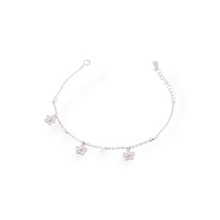 Bracciali In Argento 925 Con Zirconi E Catena