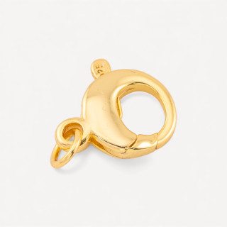 Chiusura A Scatto Di Argento 925 10mm 5pz Dorato