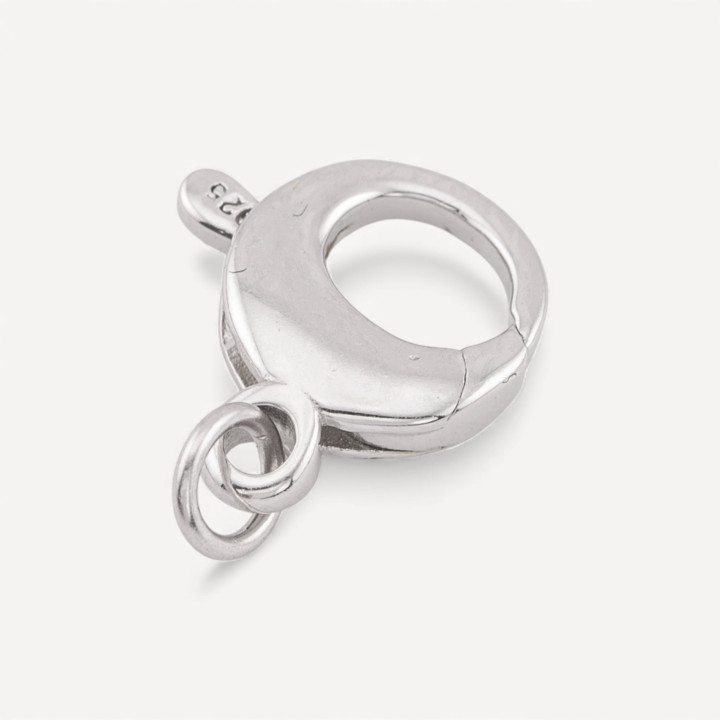 Chiusura A Scatto Di Argento 925 10mm 5pz Rodiato