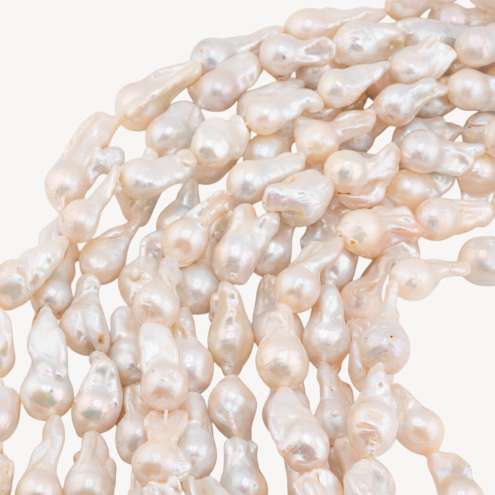 Perle Di Fiume Barocche (PHN) 60-70gr 11-14mm Bianco