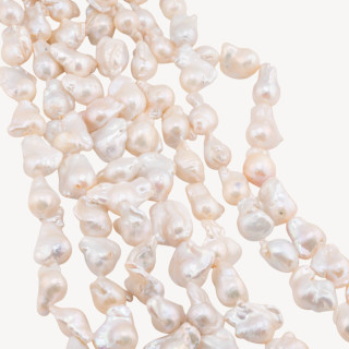 Perle Di Fiume Barocche (PHN) 80-100gr 12-15mm Bianco