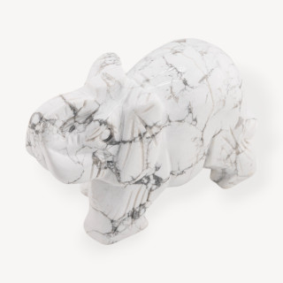 Soprammobile Statua Di Pietre Dure  Elefante 10cm Aulite