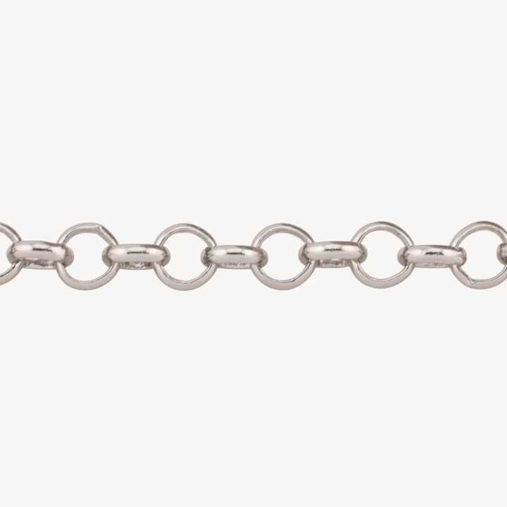 Catena Di Bronzo A Metraggio Rolo' 3,0mm 30BL 1 Metro Rodiato