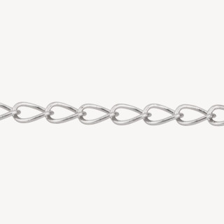 Catena Di Bronzo A Metraggio Grumetta Liscia 2,1x3,5mm COD145BS 1 Metro Rodiato