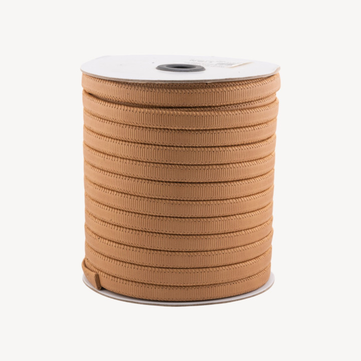 Cordone Di Vera Pelle Piatto 10mm 36 Metri Beige