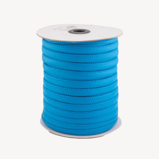 Cordone Di Vera Pelle Piatto 10mm 36 Metri Celeste