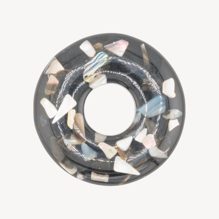 Componente Di Resina Con Mosaico Madreperla 6cm MOD6