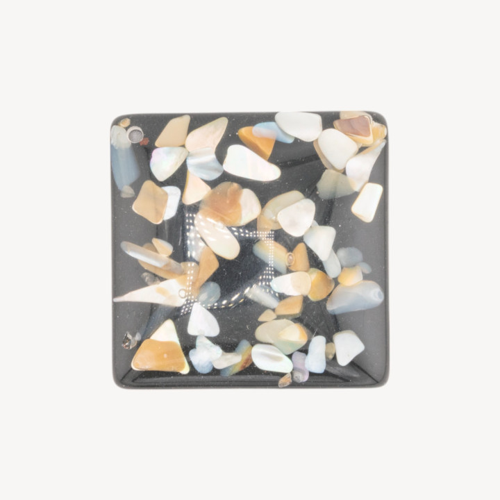 Componente Di Resina Con Mosaico Madreperla 5x5cm