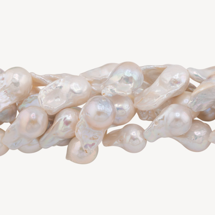 Perle Di Fiume Barocche (YEW) 65-75gr 12-14mm Bianco