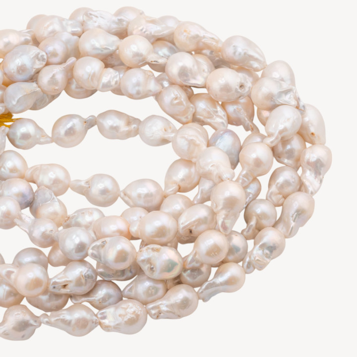 Baroque Teardrop River Pearls (NBQ) 90-100gr Λευκό