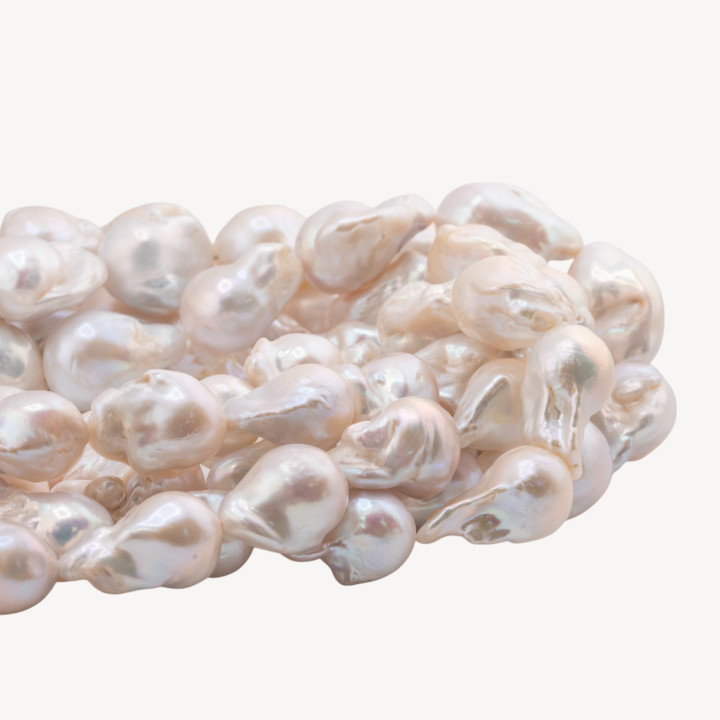 Baroque Teardrop River Pearls (NBQ) 85-90gr Λευκό