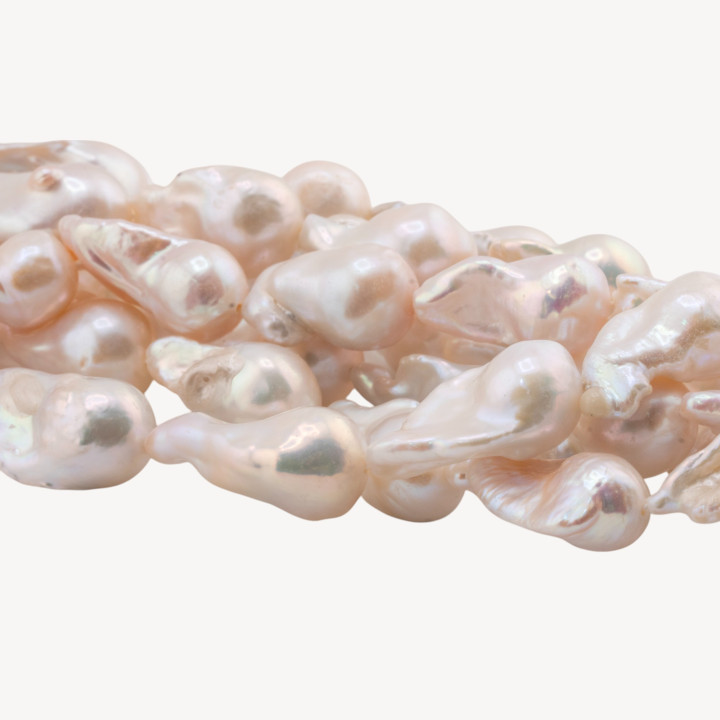 Perlas Barrocas de Río Lágrima (NBQ) 65-70gr Blanco