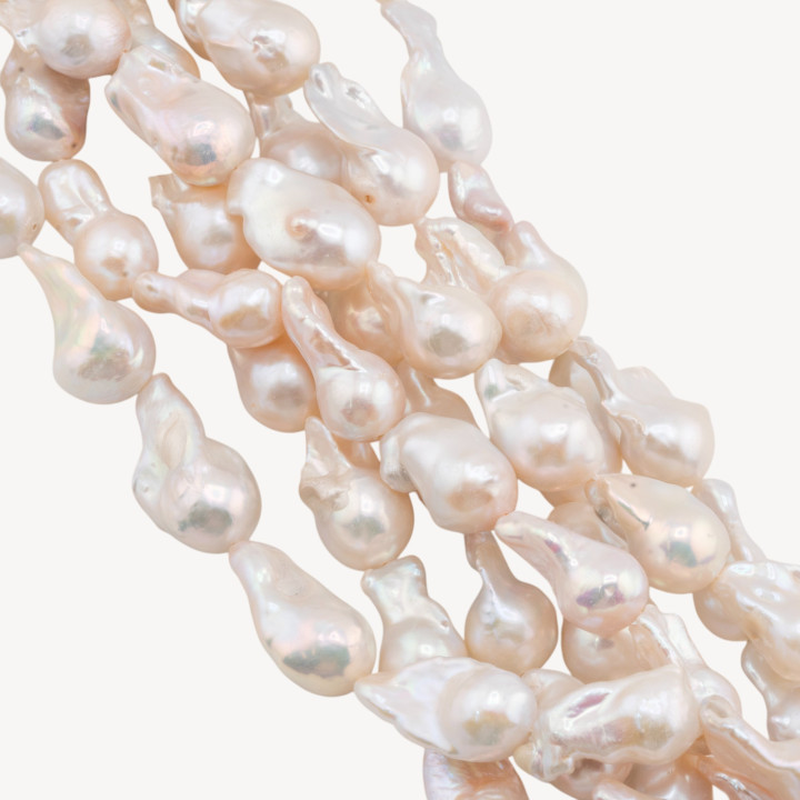 Perlas Barrocas de Río Lágrima (NBQ) 65-70gr Blanco