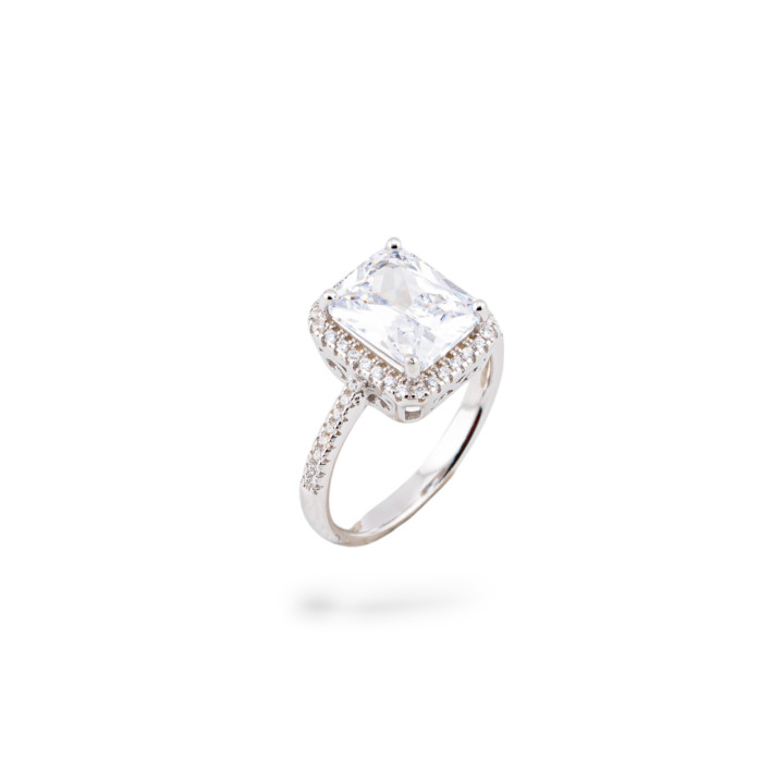 Anello Gioiello In Argento 925 Con Pietra Incastonata