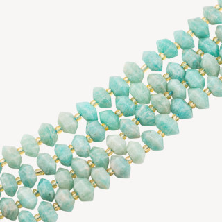 Amazonite Freeform Nugget Sfaccettato 11x7mm