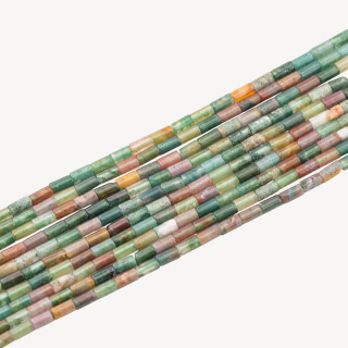 Agata Indiana Cilindro Liscio Cannettina 2x4mm