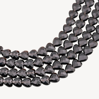 Onice Cuore Piatto Sfaccettato Taglio Rigido 8mm